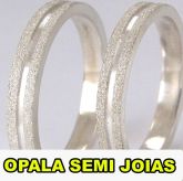 Aliança Ouro Branco Trabalhado