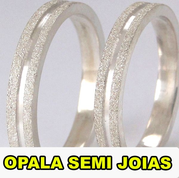 Aliança Ouro Branco Trabalhado